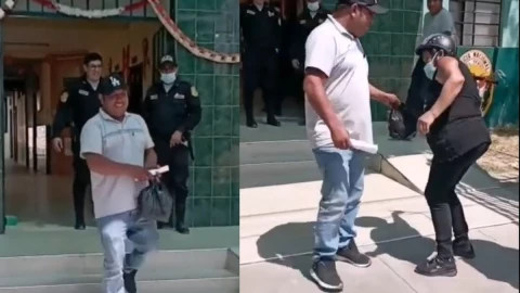 Madre agarra a cinturonazos a su hijo.