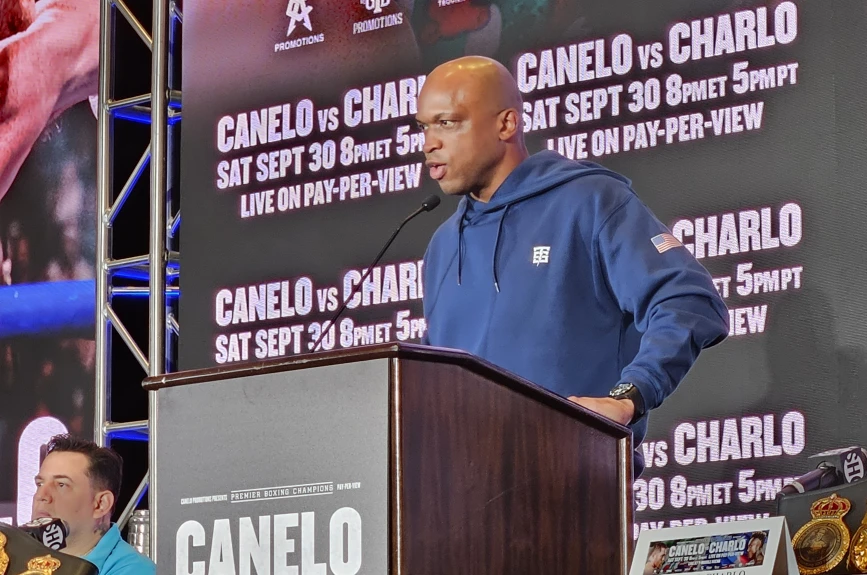 Conferencia de prensa Canelo Charlo Las Vegas