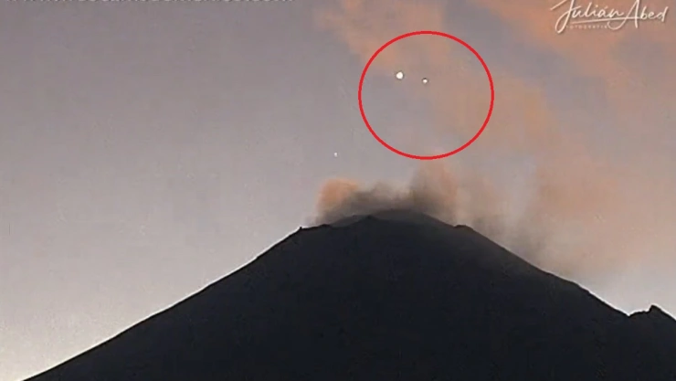 conjunción venus y saturno vista popocatépetl