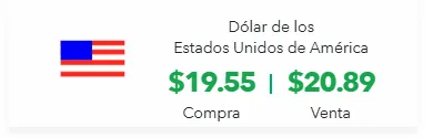 ¿Cuál es el precio del dólar canadiense hoy.