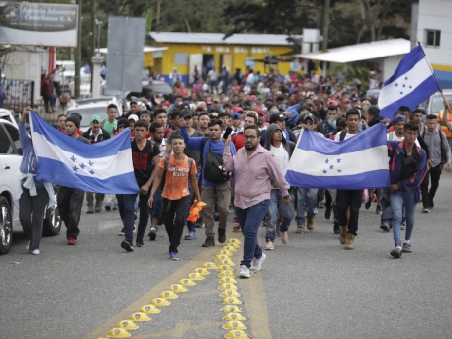 Migrantes hondureños