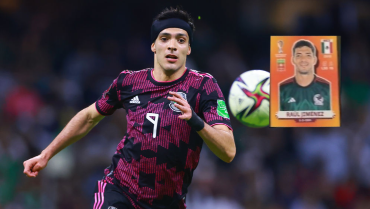 Raúl Jiménez jugando con la Selección Mexicana para Qatar 2022