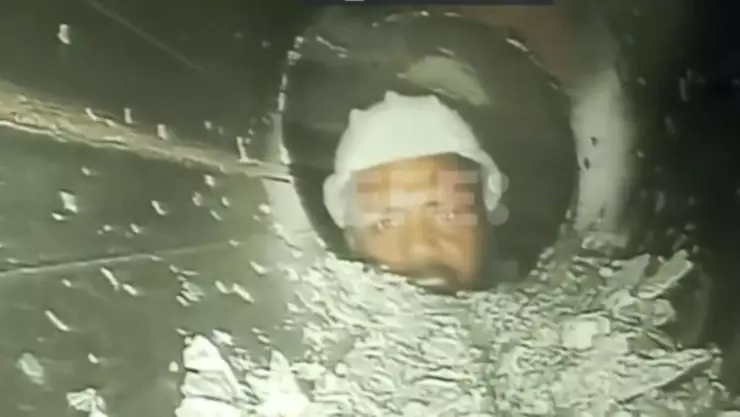 Trabajadores atrapados