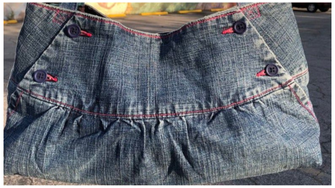 reciclar ropa mmini bolso mezclilla