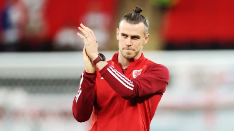 Gareth Bale con la Selecci&oacute;n de Gales