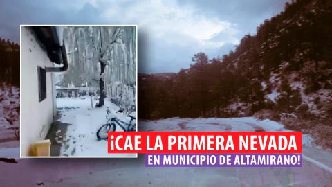 Cae primera nevada en Altamirano Chiapas