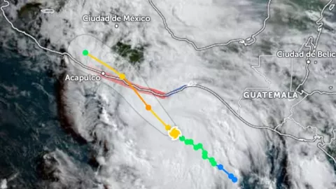 Huracán Erick trayectoria hoy 18 de junio de 2025