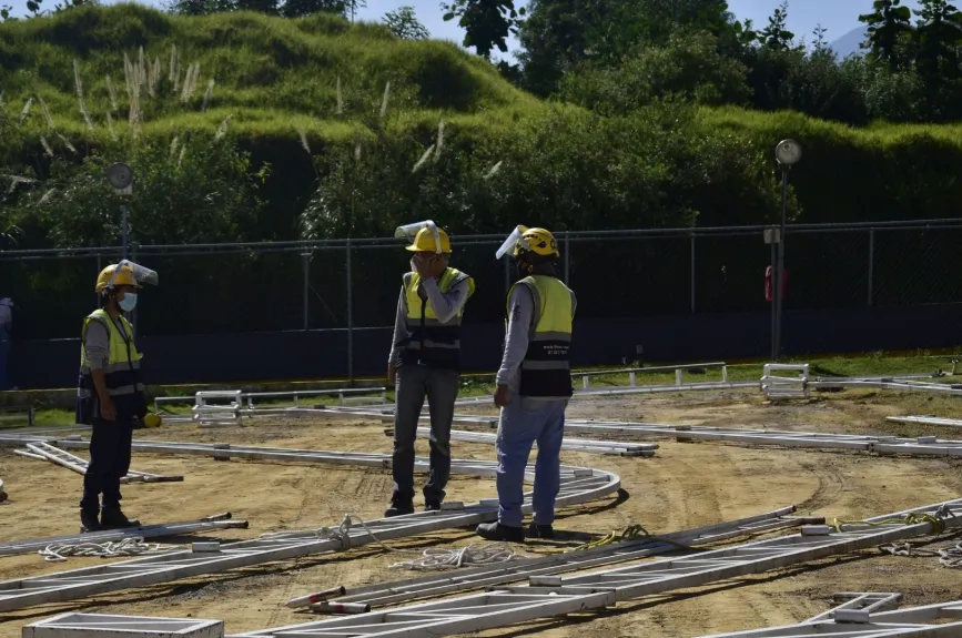 Así va la construcción del Centro de Acopio.