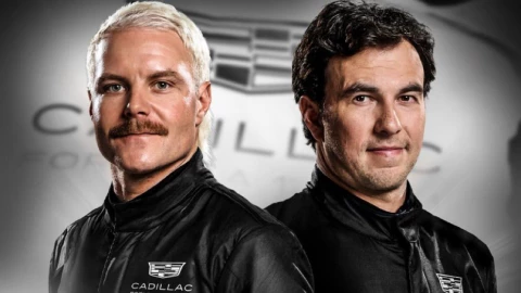 Valterri Bottas y Checo Pérez