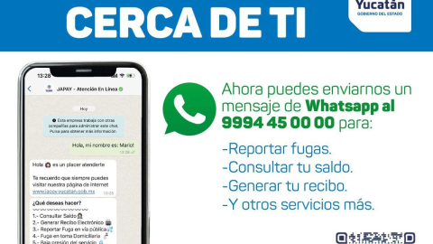 japay reportes fuga de agua yucatan