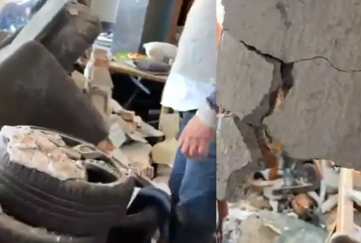 VIDEO | Filtran FUERTES IMÁGENES del interior de un edifico tras la explosión de un departamento que dejó varios heridos