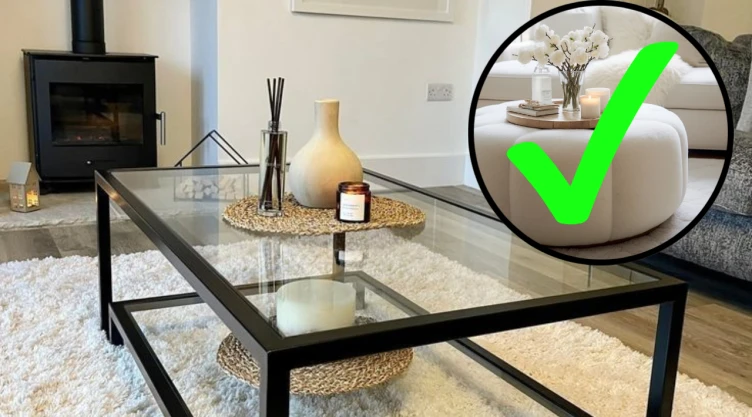 4 ideas para reemplazar la mesa de centro de tu sala por opciones más modernas y elegantes