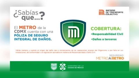 seguro por accidentes en el Metro