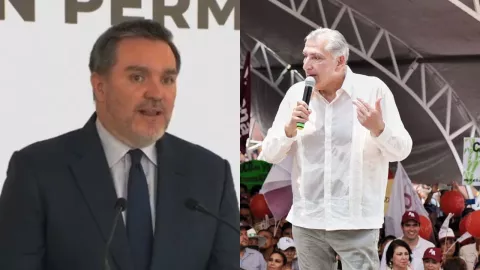 Adán Augusto con Bermúdez Requena y “La Barredora”.