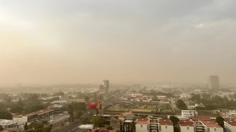 nube de polvo en Puebla
