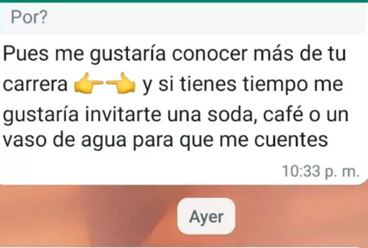 Entrega CV a empresa y el reclutador intenta ligar’
