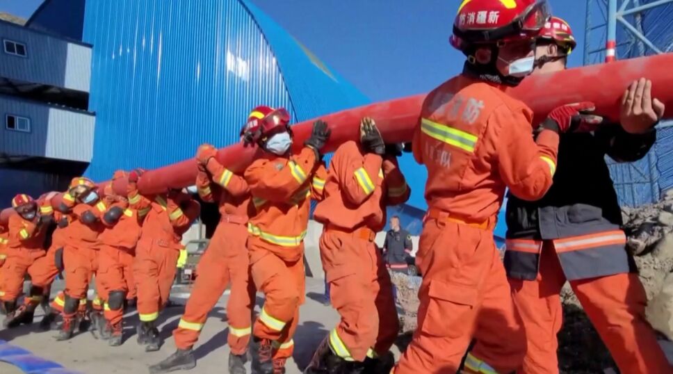 Rescate de mineros en China