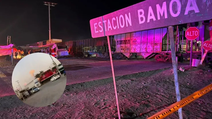 Trenazo en Estación Bamoa, Guasave