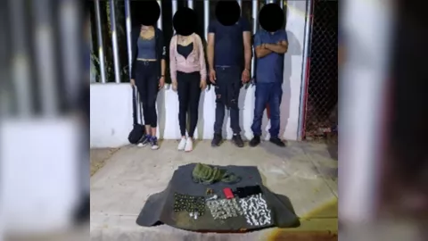 Detienen a dos mujeres y dos hombres con droga en Culiacán