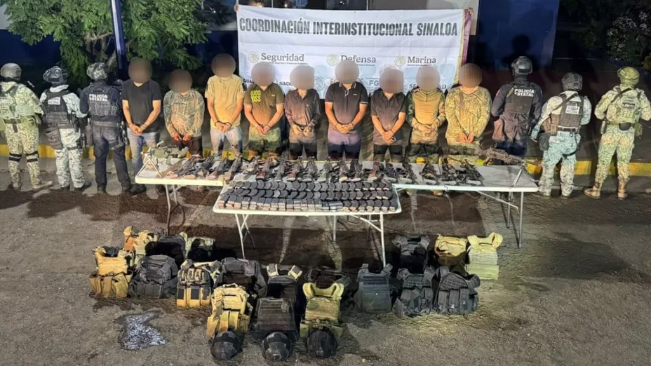 Detenidos tras enfrentamiento en El Guasimal, Culiacán