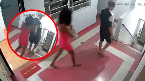 Mujer avienta a abuelito por las escaleras en Brasil; VIDEO.jpg