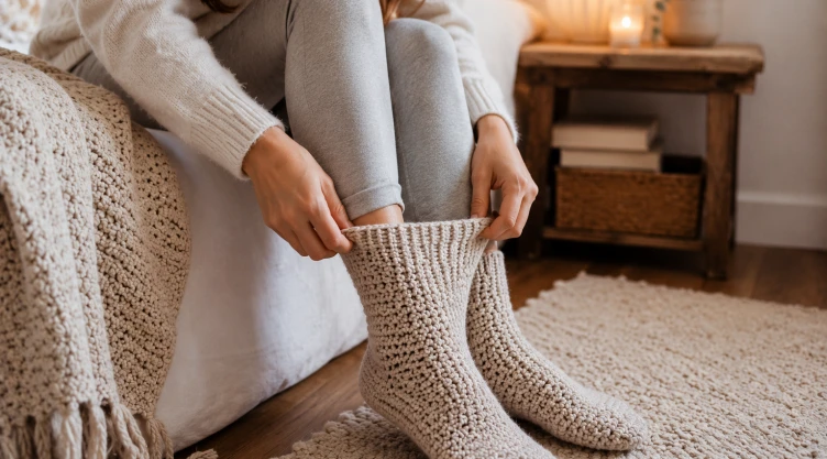 4 ideas para tejer calcetines de crochet perfectos para la temporada de frío en la oficina