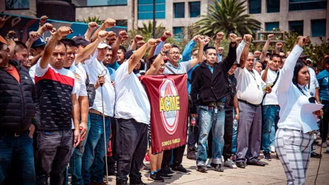 Mega marcha de transportistas