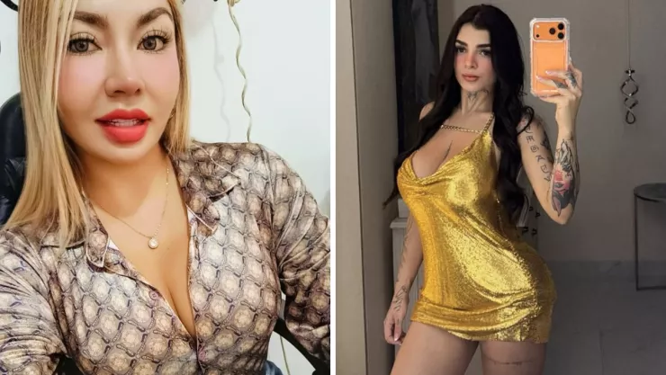 La imagen de ambas influencers juntas desató reacciones en redes sociales
