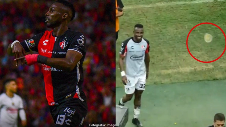 Afición de Chivas lanza líquidos a Julián Quiñones tras Clásico Tapatío