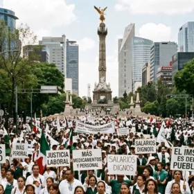 Marcha nacional del IMSS este viernes: rutas y punto donde terminará cada contingente