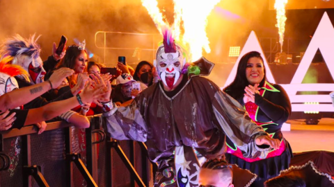 Tripleman&iacute;a Psycho Clown vs Rey Escorpion lucha libre