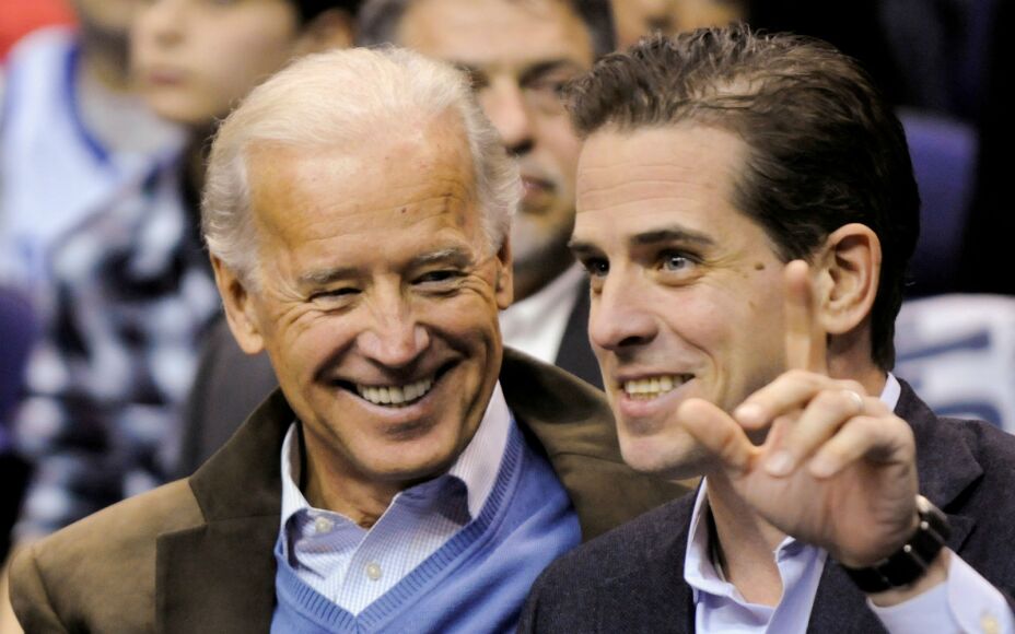Joe Biden con su hijo Hunter Biden