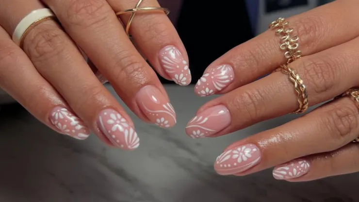 uñas estilo talavera