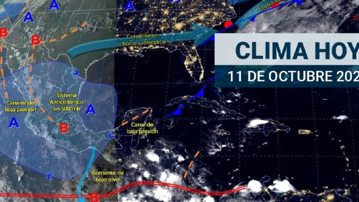 clima en México 11 octubre