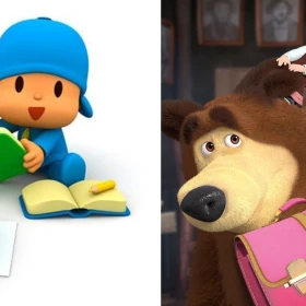 4 capítulos de ‘Masha y el Oso’ y ‘Pocoyó' ideales para que los niños aprendan de la importancia de ir a la escuela