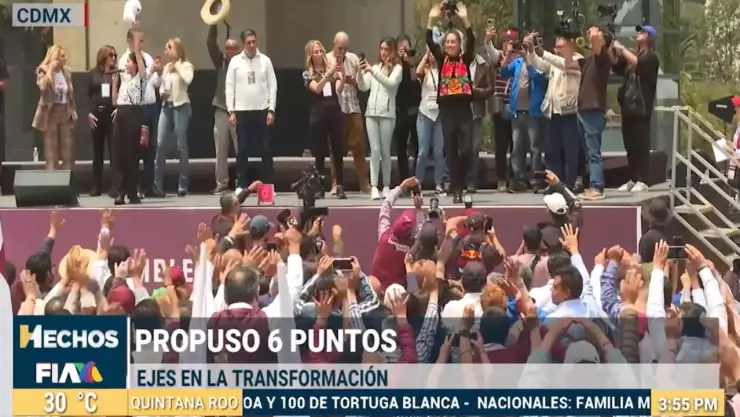 Claudia Sheinbaum en CDMX propone el piso de la transformación