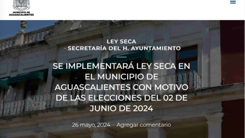 Ley Seca Aguascalientes