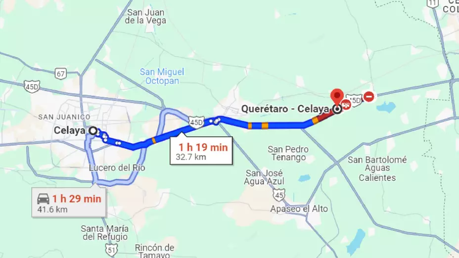 Fuerte accidente en la carretera Querétaro-Celaya