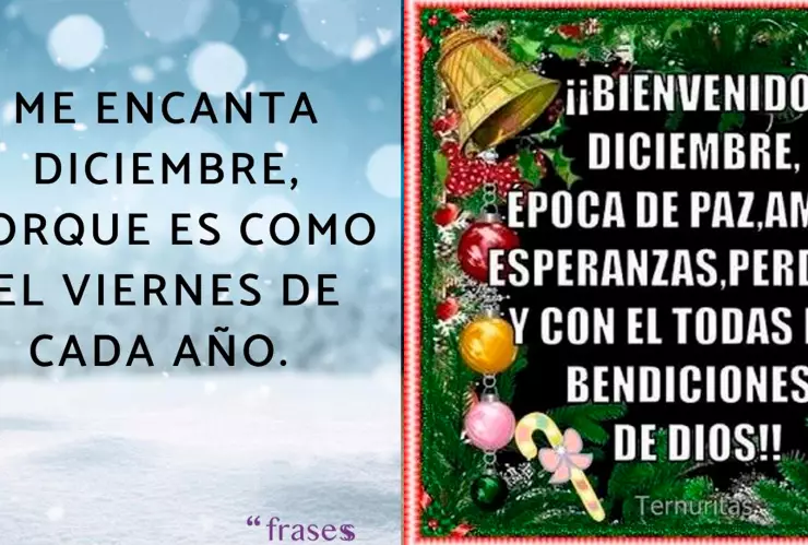 Las mejores frases para recibir diciembre: positivas, divertidas y para iniciar el último mes del año