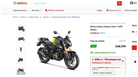 moto precio elektra