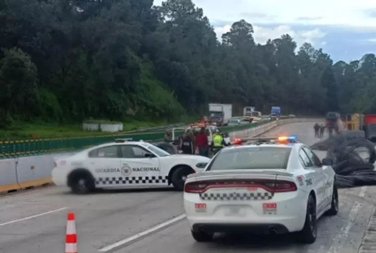 accidente autopista México-Puebla hoy 7 de agosto de 2025