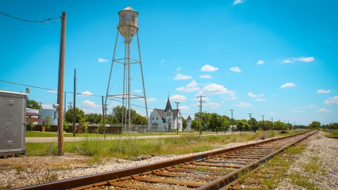 Paisaje de Anna, ciudad de Texas a una hora de Dallas