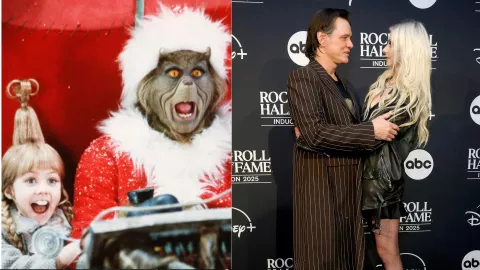 Taylor Momsen y Jim Carrey