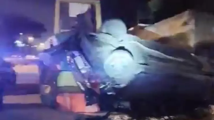 Así fue el PRIMER fuerte accidente del 2025 en Yucatán; terminó en volcadura