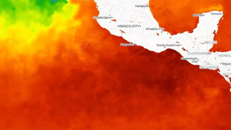 Temperatura del océano Pacífico