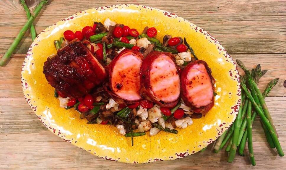 Receta Medallones de cerdo con miel de chipotle