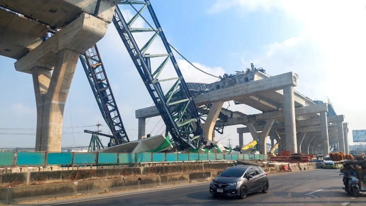 Accidente de grúa en Tailandia el 15 de enero de 2026.