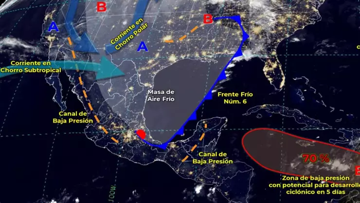 Clima 30 de octubre: Posibles lluvias en la Península de Yucatán