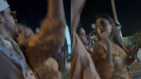 bad bunny lanza celular de fan