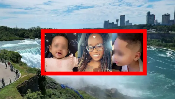 Mujer se lanza a las catarátas del Niagara con sus hijos pequeños.